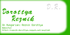 dorottya reznik business card